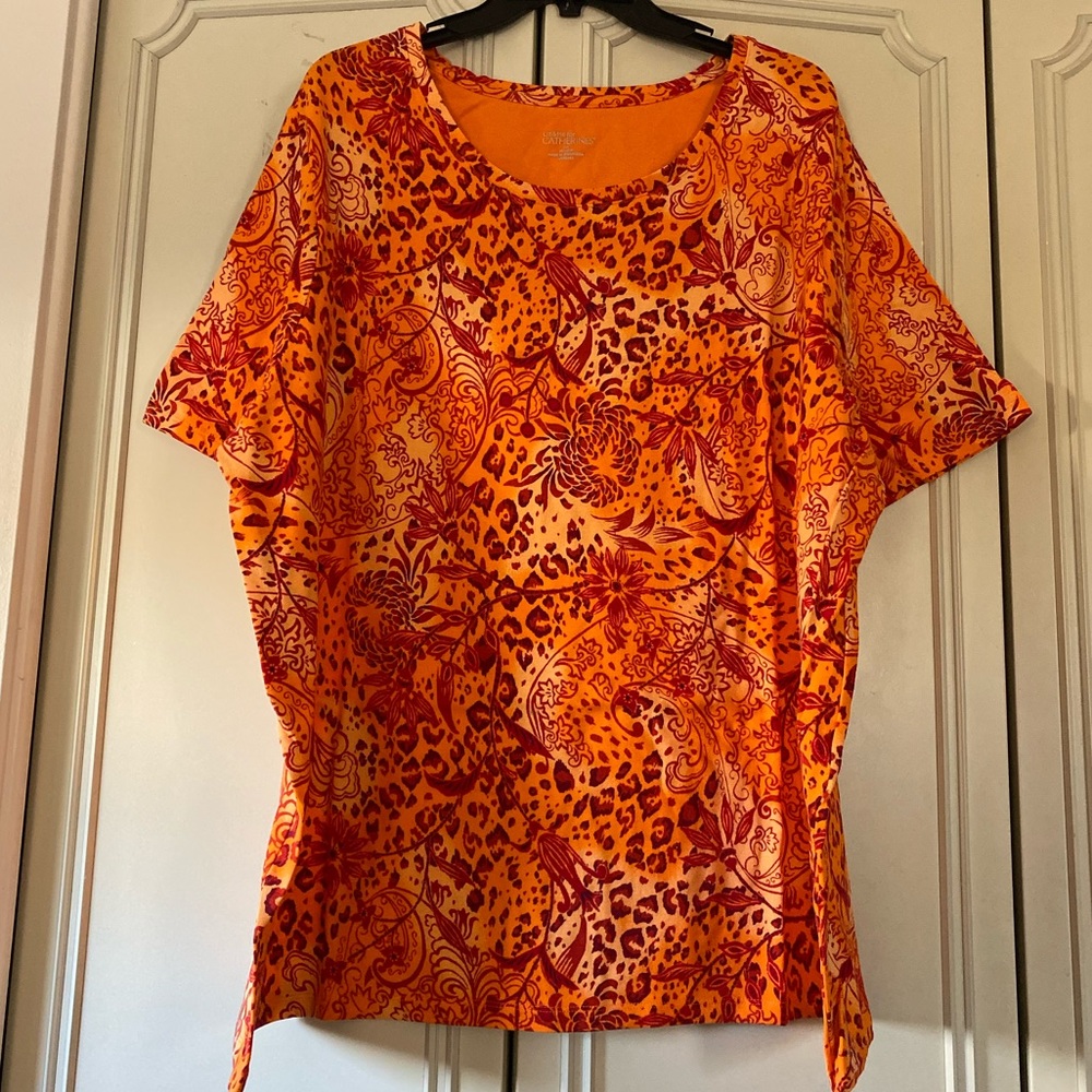 Shirt sleeve multi color top